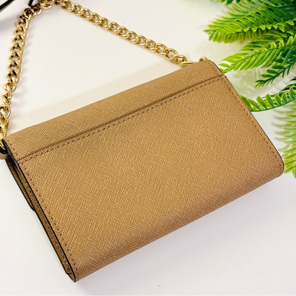 Michael Kors Brown Leather Crossbody Handbag Wallet - Picture 8 of 12